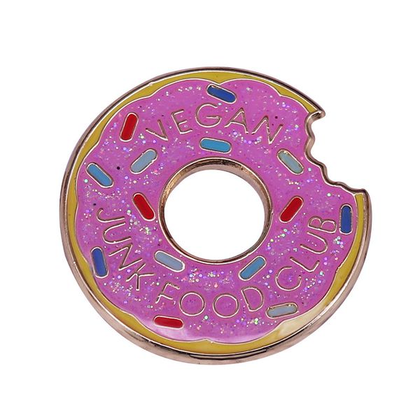 flash pink donut brooch vegetarian club badge cute anime movies games hard enamel pins collect metal cartoon brooch, Blue
flash pink donut brooch vegetarian club badge cute anime movies games hard enamel pins collect metal cartoon brooch, Blue