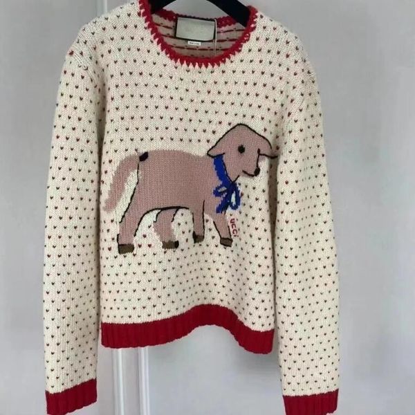 2022 autumn womens sweaters cartoon women sweater knitted designer pullover women's clothing, White;black
2022 autumn womens sweaters cartoon women sweater knitted designer pullover women's clothing, White;black