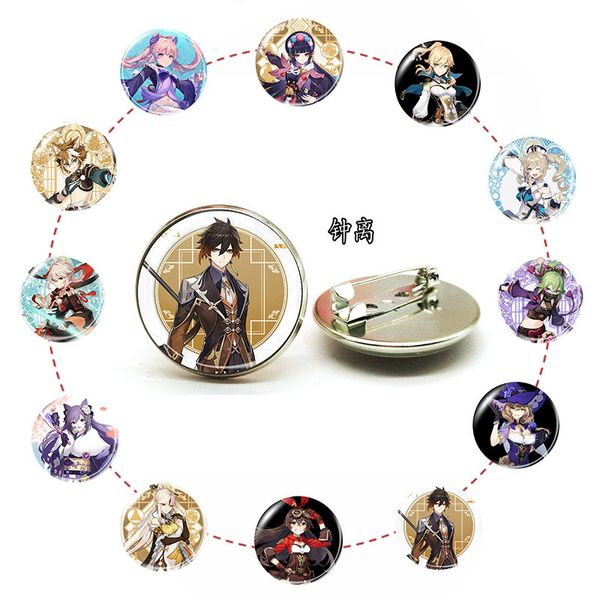 cross border genshin impact game character metal brooch time gem badge clothing pin autocratic, Blue
cross border genshin impact game character metal brooch time gem badge clothing pin autocratic, Blue