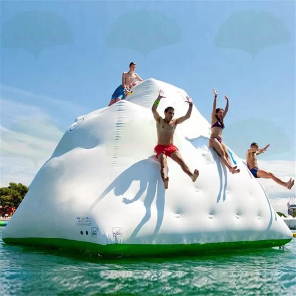inflatable water sport games pop up iceberg rock climbing wall floating balloon toy playing in summer
inflatable water sport games pop up iceberg rock climbing wall floating balloon toy playing in summer