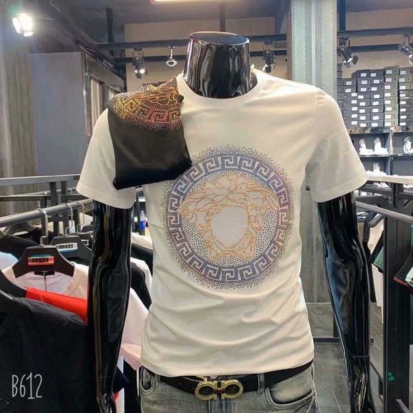 fashion mens short sleeved t shirt cotton sweatshirt medusa diamond embroidery pullover tee designer tshirt men women hip-hop round neck t-s, White;black
fashion mens short sleeved t shirt cotton sweatshirt medusa diamond embroidery pullover tee designer tshirt men women hip-hop round neck t-s, White;black