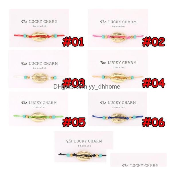 charm bracelets handmade rope bead braided bracelets 7 color gold sea shell bracelet colorf natural bangles lady beach jewelry drop d dh2nv, Golden;silver
charm bracelets handmade rope bead braided bracelets 7 color gold sea shell bracelet colorf natural bangles lady beach jewelry drop d dh2nv, Golden;silver