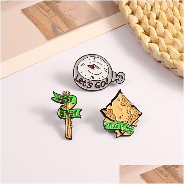 pins brooches fashion creative field adventure brooches 3 pcs set compass map retro direction sign alloy badge nens gift accessorie dhof6, Gray
pins brooches fashion creative field adventure brooches 3 pcs set compass map retro direction sign alloy badge nens gift accessorie dhof6, Gray