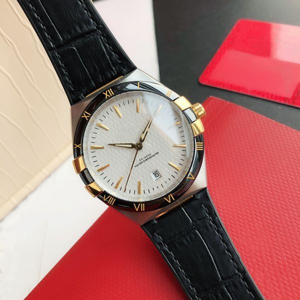 men's mechanical watch 41mm gold dial black ceramic ring mouth ultra japanese movement automatic wind-up 5th generation constellation d, Slivery;brown
men's mechanical watch 41mm gold dial black ceramic ring mouth ultra japanese movement automatic wind-up 5th generation constellation d, Slivery;brown