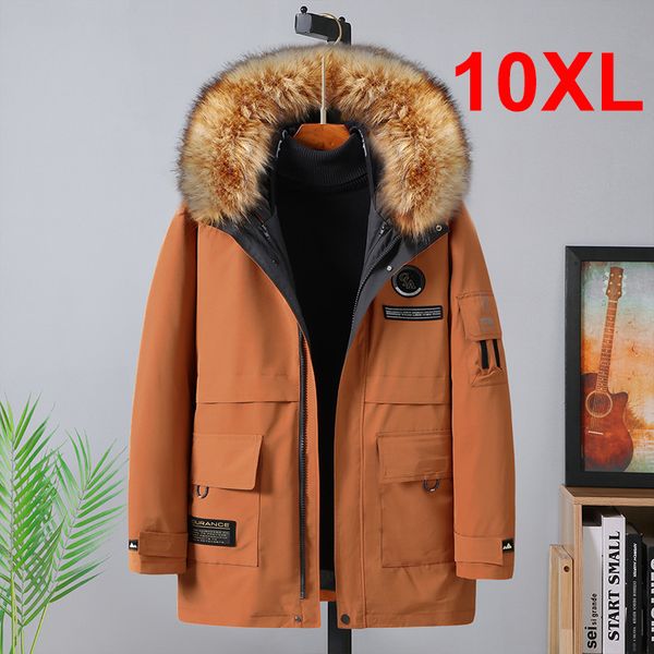 mens down parkas plus size 10xl winter fur collar jackets men thickened warm hooded coats male outerwear removable liner 221128, Black
mens down parkas plus size 10xl winter fur collar jackets men thickened warm hooded coats male outerwear removable liner 221128, Black