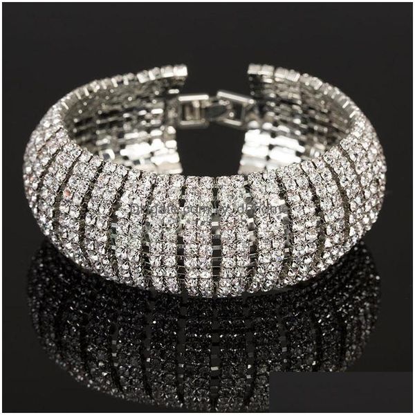 charm bracelets luxury crystal bracelets for women gold sier color bracelet bangles femme bridal wedding jewelry accessories drop del dh0r7, Golden;silver
charm bracelets luxury crystal bracelets for women gold sier color bracelet bangles femme bridal wedding jewelry accessories drop del dh0r7, Golden;silver