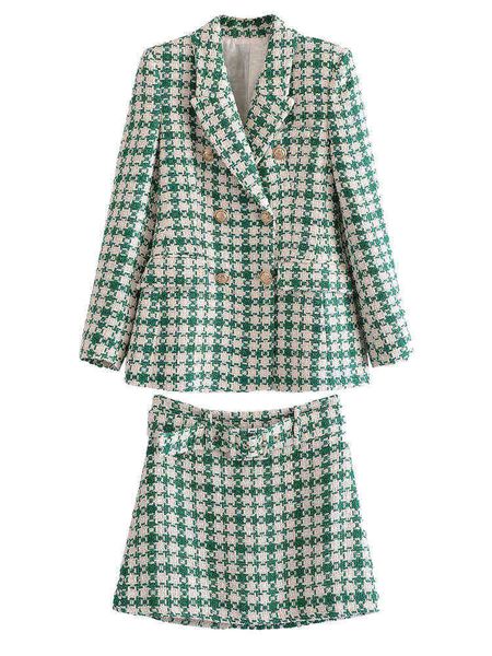 suit women 2022 fashion new plaid texture double breasted blazer leisure retro, White;black
suit women 2022 fashion new plaid texture double breasted blazer leisure retro, White;black