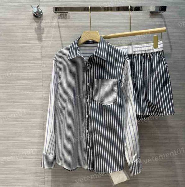 womens blouse luxury tri-color stripe stitching design trendy loose shirts and shorts sets fashion stylist shirts casual luxury women cloth, White
womens blouse luxury tri-color stripe stitching design trendy loose shirts and shorts sets fashion stylist shirts casual luxury women cloth, White