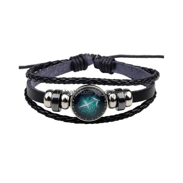 charm bracelets black leather 12 constellation zodiac sign with beads bracelet drop delivery jewelry bracelets dhcdv, Golden;silver
charm bracelets black leather 12 constellation zodiac sign with beads bracelet drop delivery jewelry bracelets dhcdv, Golden;silver