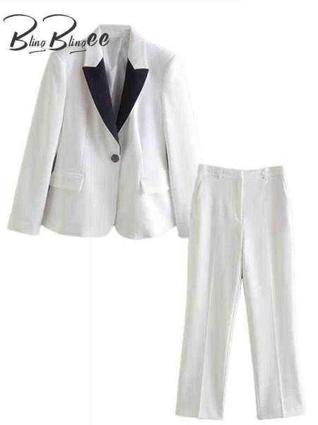suit blingblingee autumn 2022 ol style women slim blazer suits traf patchwork c, White;black
suit blingblingee autumn 2022 ol style women slim blazer suits traf patchwork c, White;black