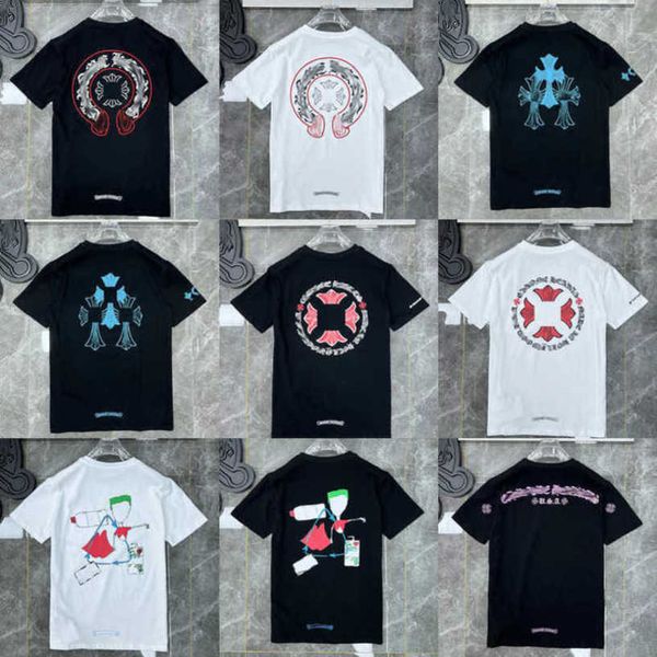 luxury fashion men's t shirt ch brand tees men women sanskrit letter sweatshirts short sleeve horseshoe designer couple t-shirts cross, White;black
luxury fashion men's t shirt ch brand tees men women sanskrit letter sweatshirts short sleeve horseshoe designer couple t-shirts cross, White;black