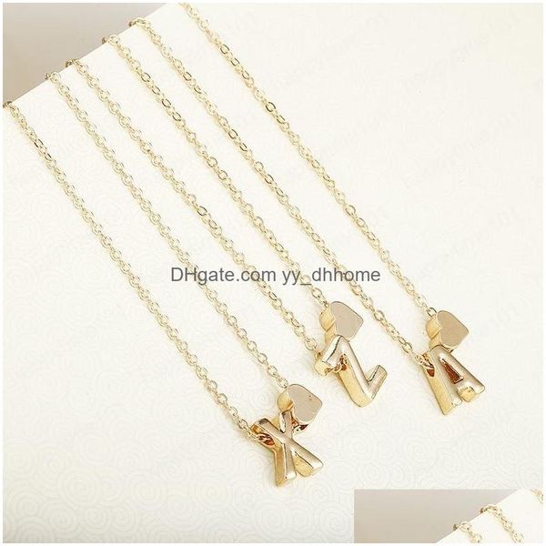 pendant necklaces fashion tiny heart dainty initial necklace gold sier color letter name choker for women pendant jewelry gift drop dhho4, Silver
pendant necklaces fashion tiny heart dainty initial necklace gold sier color letter name choker for women pendant jewelry gift drop dhho4, Silver