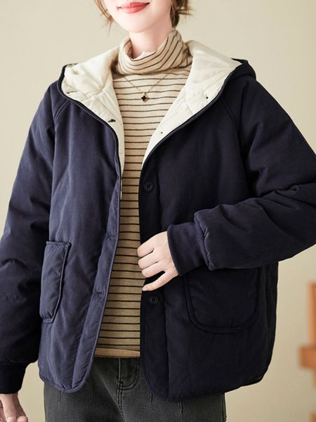 women's down parkas womens winter clothing simple casual cotton jacket hooded fashion attach to the pockets coat 221125, Black
women's down parkas womens winter clothing simple casual cotton jacket hooded fashion attach to the pockets coat 221125, Black