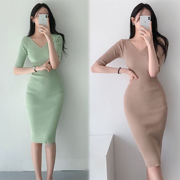 casual dresses autumn green vintage vneck short sleeve slim fit thin knit bag hip dress 221126, Black;gray
casual dresses autumn green vintage vneck short sleeve slim fit thin knit bag hip dress 221126, Black;gray