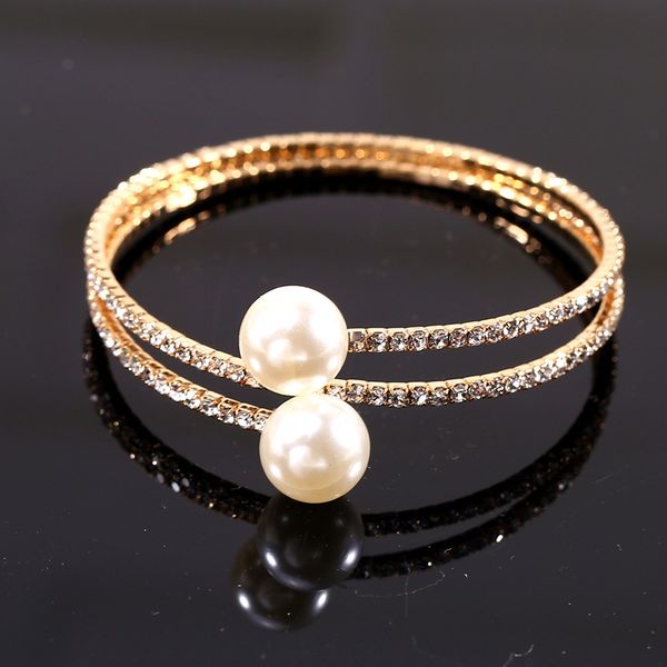 6styles pearl charm bracelets womens crystal bangle gold silver plated fashion bridal jewelry elegant shiny rhinestone pearl row wholesale f, Golden;silver
6styles pearl charm bracelets womens crystal bangle gold silver plated fashion bridal jewelry elegant shiny rhinestone pearl row wholesale f, Golden;silver