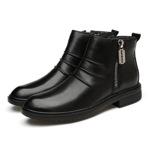 boots plus size mens luxury fashion boots cow leather shoes autumn winter boot gentleman ankle bota masculina sapatos hombre 221128, Black
boots plus size mens luxury fashion boots cow leather shoes autumn winter boot gentleman ankle bota masculina sapatos hombre 221128, Black