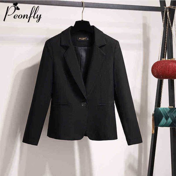 peonfly fashion 2020 women solid color black blazer jacket casual long sleeves loose jacket office lady single button blazer j220813, White;black
peonfly fashion 2020 women solid color black blazer jacket casual long sleeves loose jacket office lady single button blazer j220813, White;black