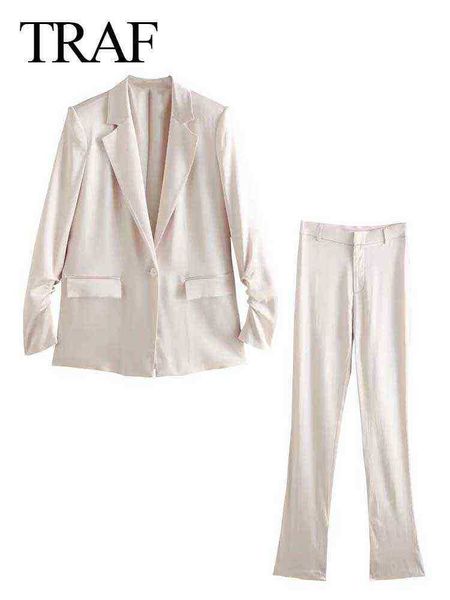 suit met fashion trend satin lady suit solid color commuter premium single brea, White;black
suit met fashion trend satin lady suit solid color commuter premium single brea, White;black