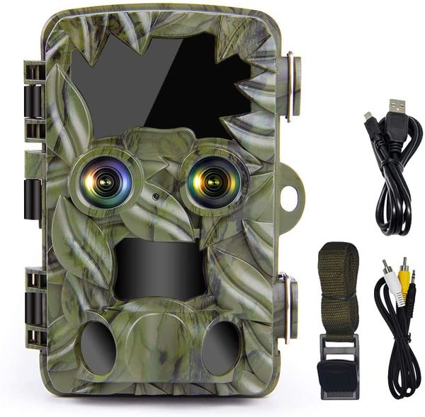 1pcs trail camera night vision 4k 20mp 170 degree wide angle wildlife cameras h8201 p traps waterproof outdoor hunting camera, Camouflage
1pcs trail camera night vision 4k 20mp 170 degree wide angle wildlife cameras h8201 p traps waterproof outdoor hunting camera, Camouflage