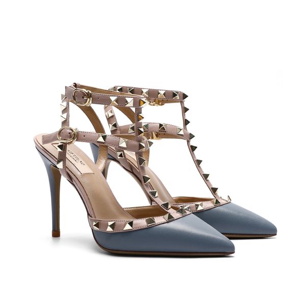 2022 women stud sandals buckles 8cm high heels dress shoes patent leather point toe two ankle ladies rivets neon color, Black
2022 women stud sandals buckles 8cm high heels dress shoes patent leather point toe two ankle ladies rivets neon color, Black