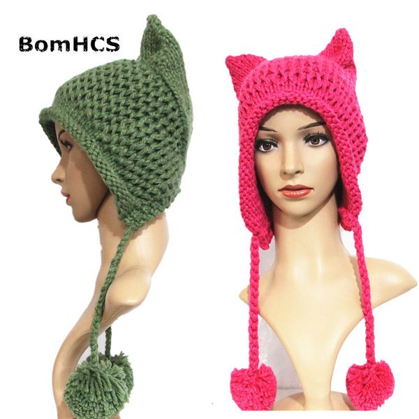 beanieskull caps bomhcs knit braided cat ears hat for women handmade knitting crochet warmer beanie winter cap 221125, Blue;gray
beanieskull caps bomhcs knit braided cat ears hat for women handmade knitting crochet warmer beanie winter cap 221125, Blue;gray