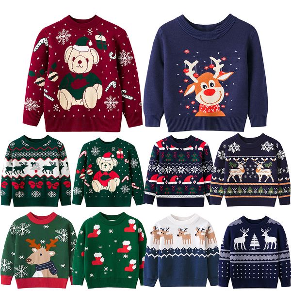 pullover christmas clothes baby boys girls sweaters kids long sleeve toddler knit children cotton coat autumn winter 221128, Blue
pullover christmas clothes baby boys girls sweaters kids long sleeve toddler knit children cotton coat autumn winter 221128, Blue