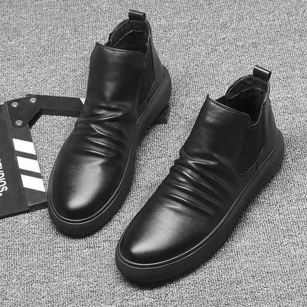 boots men leisure business office formal dress genuine leather boots warm fur winter shoes flat platform boot ankle botas male 221128, Black
boots men leisure business office formal dress genuine leather boots warm fur winter shoes flat platform boot ankle botas male 221128, Black