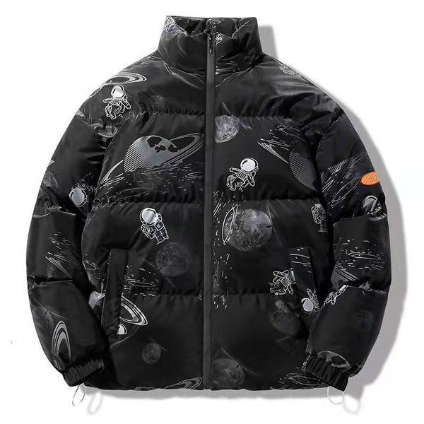 men's wool blends nasa winter cottonpadded men's astronaut brand loose warm bread suit couple thickened hooded jacket 221125, Black
men's wool blends nasa winter cottonpadded men's astronaut brand loose warm bread suit couple thickened hooded jacket 221125, Black