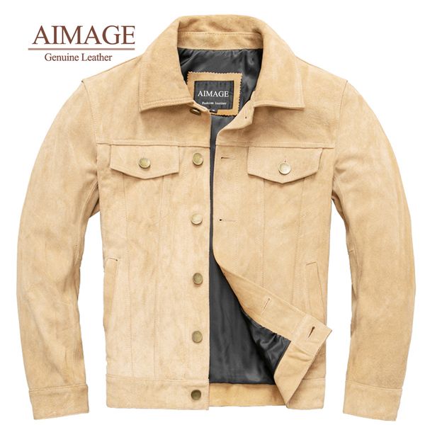 men's leather faux men suede cowhide coat classic england style leather jacket thick men casual genuine clothes py223 221124, Black
men's leather faux men suede cowhide coat classic england style leather jacket thick men casual genuine clothes py223 221124, Black