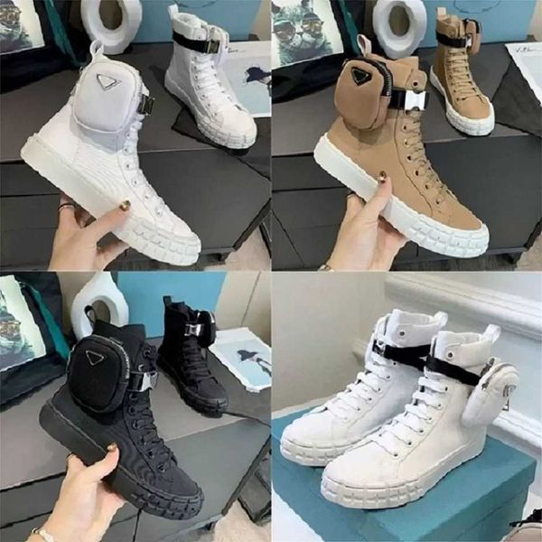 designers casual shoes wheel re-nylon sneakers men women platform high with bag combat boots fashion all-match stylist shoe lace up flat pra, Black
designers casual shoes wheel re-nylon sneakers men women platform high with bag combat boots fashion all-match stylist shoe lace up flat pra, Black