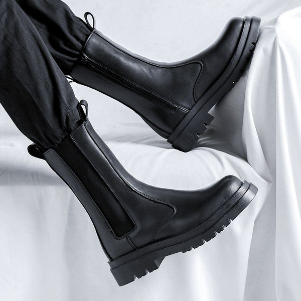 boots men fashion high chimney boots black natural leather shoes stage nightclub dress cowboy platform boot long botas man 221128
boots men fashion high chimney boots black natural leather shoes stage nightclub dress cowboy platform boot long botas man 221128