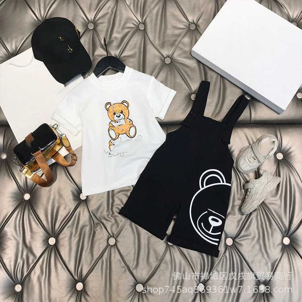 designer clothing sets children's suit spring summer brother sister cute cartoon short sleeved casual suspender pants two-piece set, White
designer clothing sets children's suit spring summer brother sister cute cartoon short sleeved casual suspender pants two-piece set, White