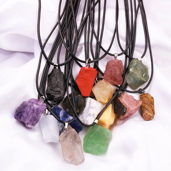 natural fluorite amethyst citrine pink crystal pendant necklace energy stone healing meditation yoga gift wholesale, Silver
natural fluorite amethyst citrine pink crystal pendant necklace energy stone healing meditation yoga gift wholesale, Silver