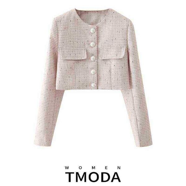 suit tmoda1432 2022 summer women plaid tweed pearl buttons crop jacket lady vin, White;black
suit tmoda1432 2022 summer women plaid tweed pearl buttons crop jacket lady vin, White;black
