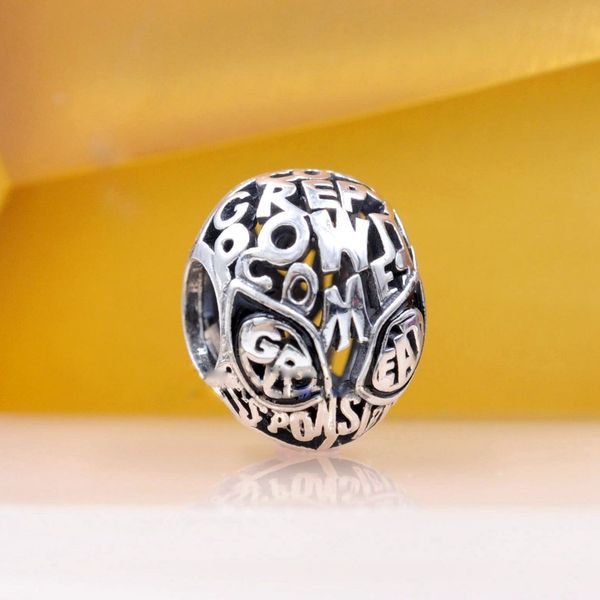 925 sterling silver mask charm bead fits european pandora style jewelry charm bracelets, Black
925 sterling silver mask charm bead fits european pandora style jewelry charm bracelets, Black
