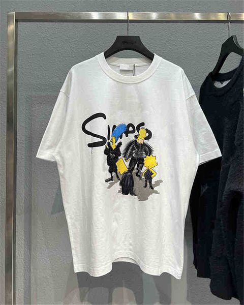 men's hoodies sweatshirts early spring simpson digital printing regular weaving and dyeing couple paris short sleeve t-shirt tee, Black
men's hoodies sweatshirts early spring simpson digital printing regular weaving and dyeing couple paris short sleeve t-shirt tee, Black