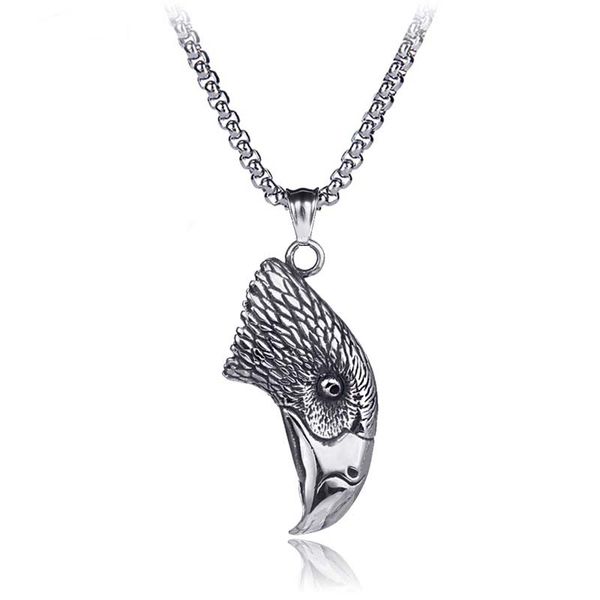 stainless steel eagle necklace pendant bird hip hop necklaces for men chain fashion fine jewelry, Silver
stainless steel eagle necklace pendant bird hip hop necklaces for men chain fashion fine jewelry, Silver