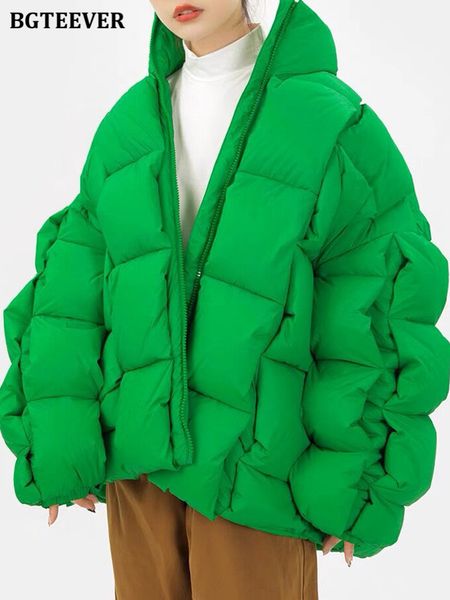 women's down parkas bgteever winter oversize cotton padded coats women long sleeve loose zippers weave parkas female casual ladies warm, Black
women's down parkas bgteever winter oversize cotton padded coats women long sleeve loose zippers weave parkas female casual ladies warm, Black