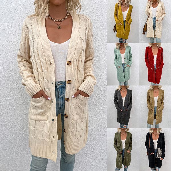 women's knits tees long knitted sweater coats autumn winter thick solid long lantern sleeve button pocket loose knitwear mmyz107261 22, White
women's knits tees long knitted sweater coats autumn winter thick solid long lantern sleeve button pocket loose knitwear mmyz107261 22, White