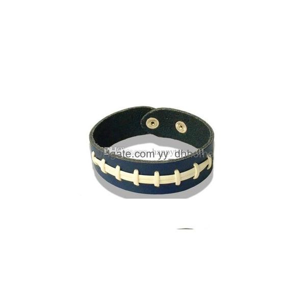 charm bracelets leather softball seam sports bracelets baseball bracelet bangles for men women jewelry 8colors drop delivery dh5lb, Golden;silver
charm bracelets leather softball seam sports bracelets baseball bracelet bangles for men women jewelry 8colors drop delivery dh5lb, Golden;silver