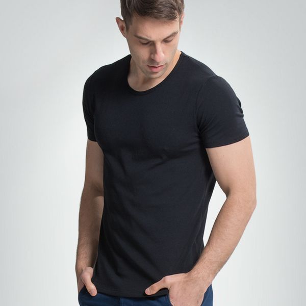 Men's Modal Cotton Thin Short Sleeve T-shirt Home Wear Casual Loose Elastic Comfortable Large Solid Color Outwear Summer, White
Men's Modal Cotton Thin Short Sleeve T-shirt Home Wear Casual Loose Elastic Comfortable Large Solid Color Outwear Summer, White
