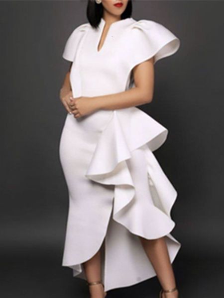 party dresses stylish occasion women's white irregular ruffles slit contrast vestido date out night celebrate event robes 221128, White;black
party dresses stylish occasion women's white irregular ruffles slit contrast vestido date out night celebrate event robes 221128, White;black