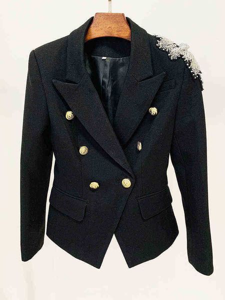 suit high street 2022 designer jacket women nning beads floral applications dou, White;black
suit high street 2022 designer jacket women nning beads floral applications dou, White;black