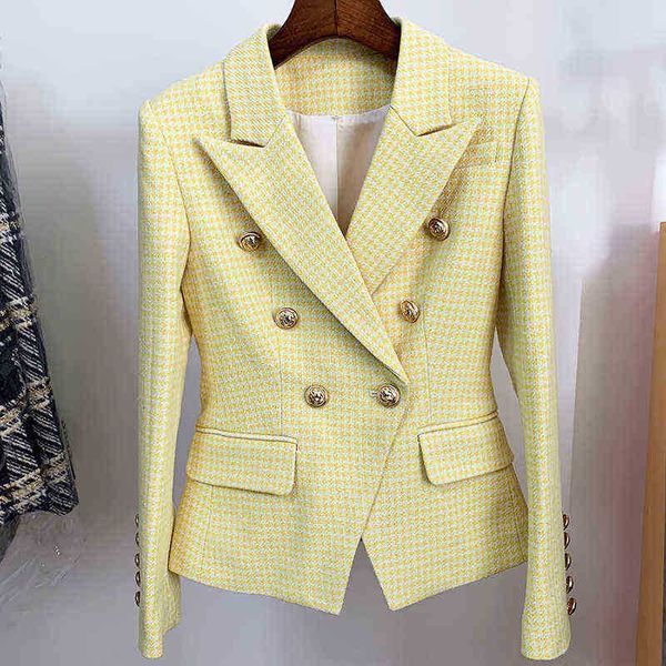 suit high street 2022 fashion designer jacket women lion buttons double, White;black
suit high street 2022 fashion designer jacket women lion buttons double, White;black