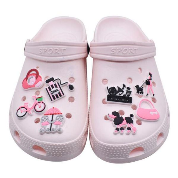 28 style cartoon girl croc charms clog shoe flower bracelet wristband decoration accessories diy shoecharms buckle, White;pink
28 style cartoon girl croc charms clog shoe flower bracelet wristband decoration accessories diy shoecharms buckle, White;pink
