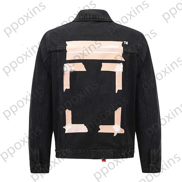 offs men's jacket autumn and winter new adhesive tape arrow printed denim women's, Black;brown
offs men's jacket autumn and winter new adhesive tape arrow printed denim women's, Black;brown