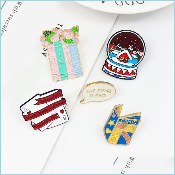 pins brooches men women enamel brooch pin letter ribbon playing card flower books crystal ball safety badge alloy jewelry p dhgarden dhudr, Gray
pins brooches men women enamel brooch pin letter ribbon playing card flower books crystal ball safety badge alloy jewelry p dhgarden dhudr, Gray