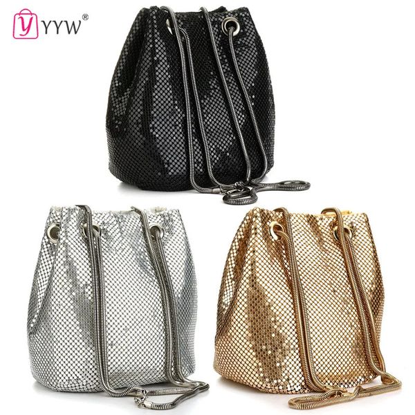 evening bags fashion women bucket shoulder with sequin crossbody party sliver gold purse girl handbags female clutches bolsos 221125
evening bags fashion women bucket shoulder with sequin crossbody party sliver gold purse girl handbags female clutches bolsos 221125