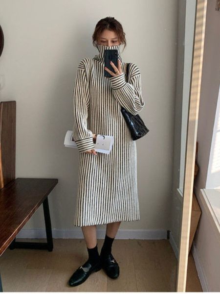 women's sweaters sweater woman winter korean fashion pullover long sleeve oversized sweater knit jumper oneck striped sweaters 221128, White;black 
women's sweaters sweater woman winter korean fashion pullover long sleeve oversized sweater knit jumper oneck striped sweaters 221128, White;black