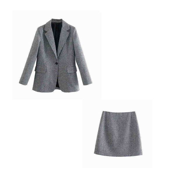 xeasy 2021 women two piece set houndstooth vintage office lady single button blazer female fashion slim high waist skirt suit j220813, White;black
xeasy 2021 women two piece set houndstooth vintage office lady single button blazer female fashion slim high waist skirt suit j220813, White;black
